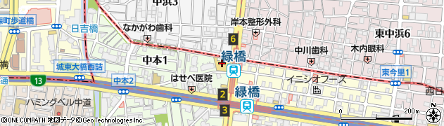 株式会社コノミヤ　緑橋店周辺の地図