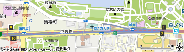 KKRホテル大阪 宴会場周辺の地図