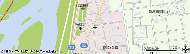 静岡県磐田市川袋202周辺の地図