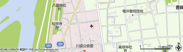 静岡県磐田市川袋173周辺の地図