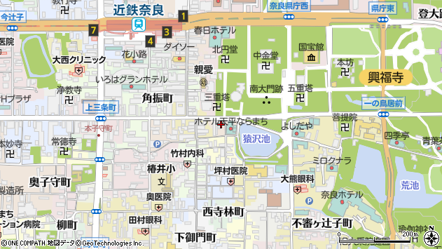 〒630-8218 奈良県奈良市樽井町の地図