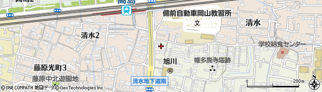 岡山県岡山市中区赤田94周辺の地図