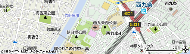 大阪市立こども文化センター周辺の地図