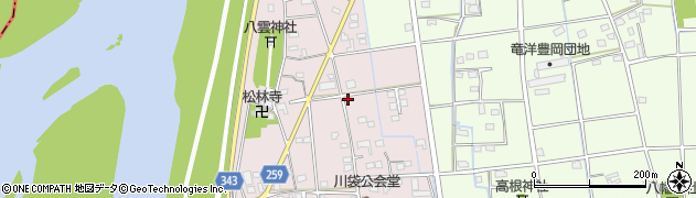 静岡県磐田市川袋200周辺の地図