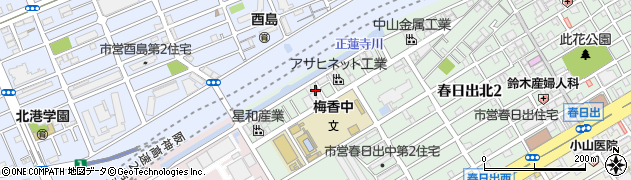 株式会社春次商店周辺の地図