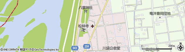 静岡県磐田市川袋218周辺の地図