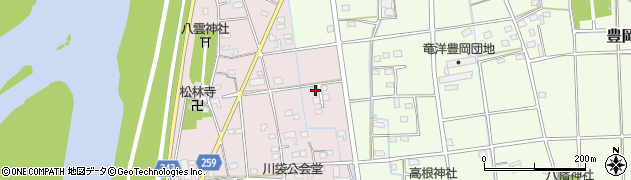 静岡県磐田市川袋172周辺の地図