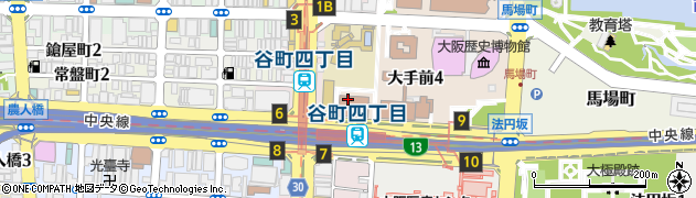 大阪保護観察所　処遇第一部門周辺の地図