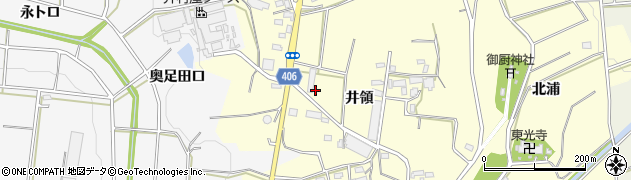 愛知県豊橋市東七根町（井領）周辺の地図