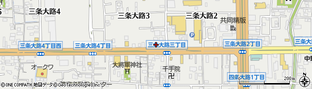 松屋 奈良三条大路店周辺の地図