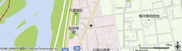 静岡県磐田市川袋125-1周辺の地図