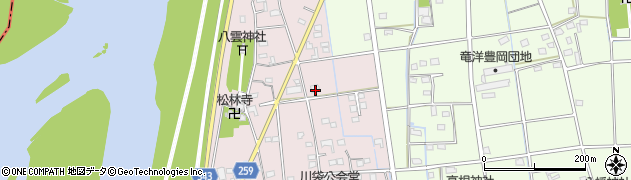 静岡県磐田市川袋295周辺の地図