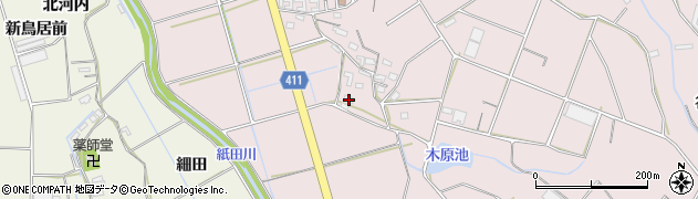 愛知県豊橋市老津町新居257周辺の地図