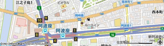 富士通オープンカレッジ阿波座校周辺の地図