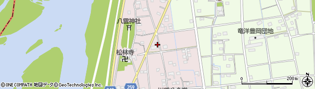 静岡県磐田市川袋125周辺の地図
