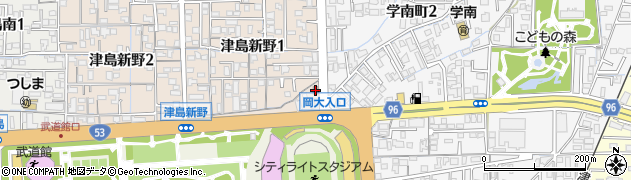 岡山津島郵便局 ＡＴＭ周辺の地図