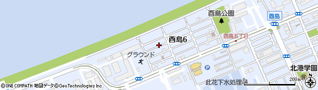 大阪府大阪市此花区酉島周辺の地図