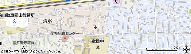 岡山県岡山市中区清水514周辺の地図
