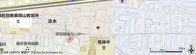 岡山県岡山市中区清水513周辺の地図