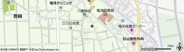 静岡県磐田市豊岡江口周辺の地図