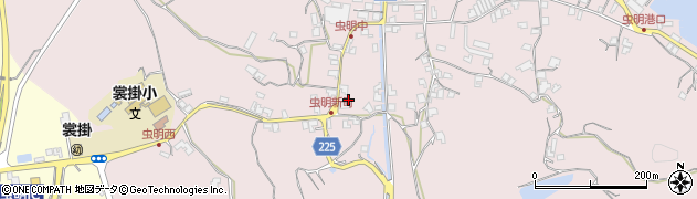 岡山県瀬戸内市邑久町虫明1443周辺の地図