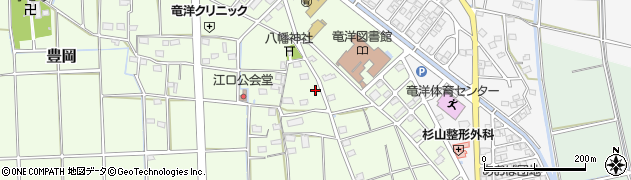 静岡県磐田市豊岡（江口）周辺の地図
