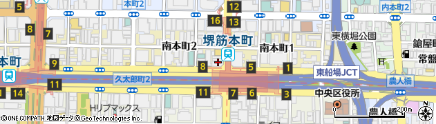 ビッグエコー BIG ECHO 堺筋本町店周辺の地図