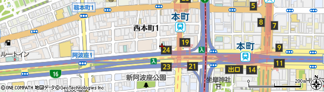 スーパーホテルＰｒｅｍｉｅｒ大阪・本町周辺の地図