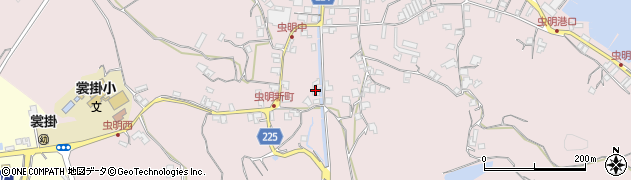 岡山県瀬戸内市邑久町虫明1451周辺の地図