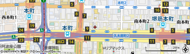 男組 釣天狗 大阪本町店周辺の地図