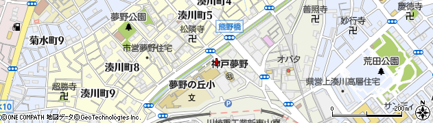 兵庫県神戸市兵庫区東山町4丁目周辺の地図