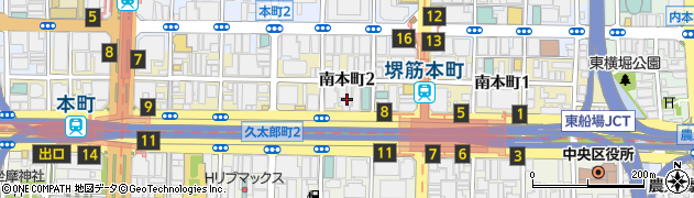 大阪府大阪市中央区南本町2丁目3周辺の地図
