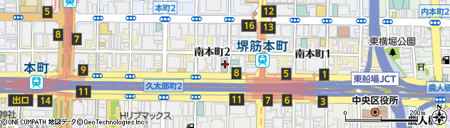 コートヤード・バイ・マリオット大阪本町周辺の地図