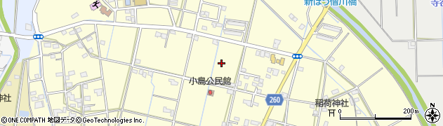 静岡県磐田市小島周辺の地図