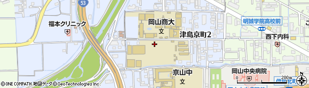 岡山県岡山市北区津島京町周辺の地図