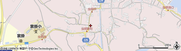 岡山県瀬戸内市邑久町虫明1444周辺の地図