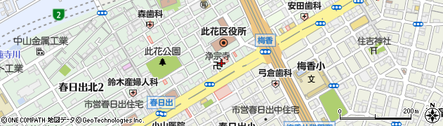 淀川勤労者厚生協会附属　此花診療所周辺の地図