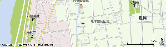 静岡県磐田市豊岡（内名）周辺の地図