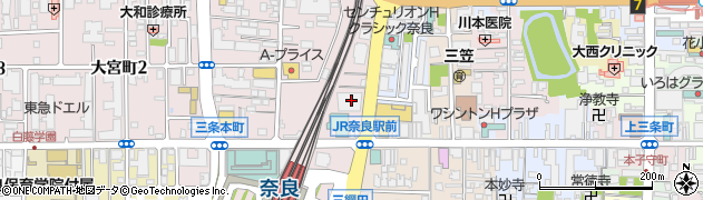 近畿厚生局　奈良事務所周辺の地図