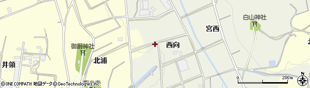 愛知県豊橋市寺沢町（西向）周辺の地図