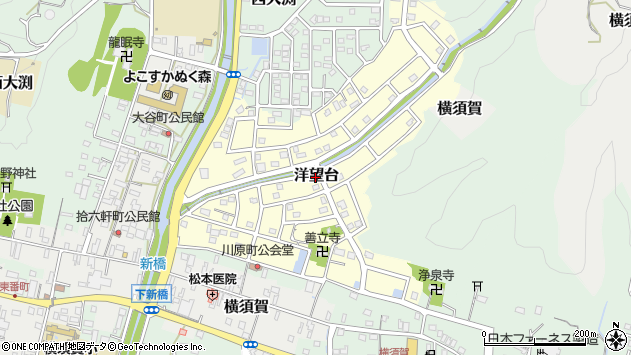 〒437-1306 静岡県掛川市洋望台の地図