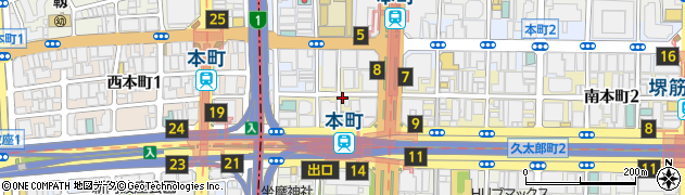たこ焼き酒場 たこ太 本町店周辺の地図