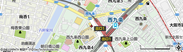 彩 西九条店周辺の地図