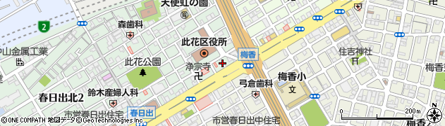 暁明館訪問ヘルプセンター周辺の地図