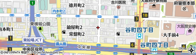 大阪府大阪市中央区鎗屋町周辺の地図