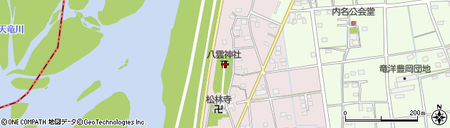 静岡県磐田市川袋182周辺の地図