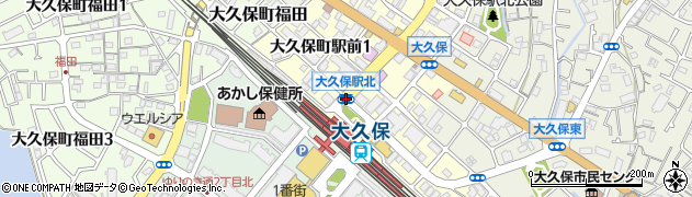 大久保駅北周辺の地図