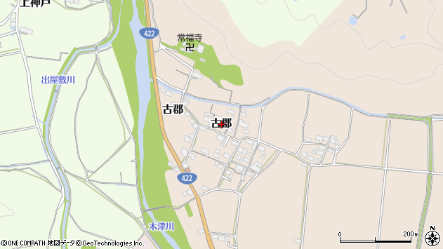 〒518-0113 三重県伊賀市古郡の地図