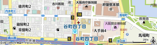 串もん酒場 ひびき屋 谷町四丁目店周辺の地図