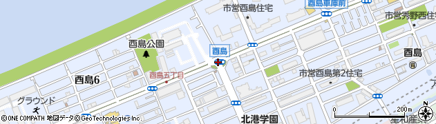 酉島周辺の地図